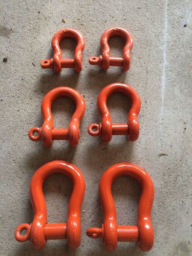Cm screw pin anchor shackle sizes:1-1/2&#034; 20 ton x2 1-1/4 14 ton x2 1&#034; 10 ton x2 for sale