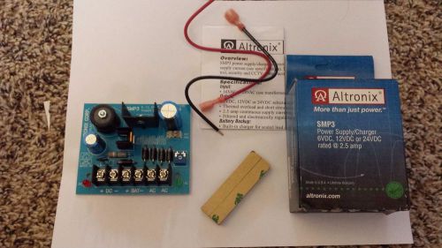 Altronix SMP3 Power Supply/Charger 6VDC, 12VDC or 24VDC