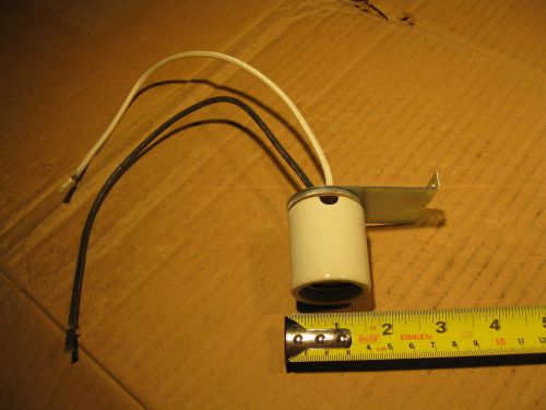 Lamp holder ceramic medium base socket lh100 4kv 600vac 660w metal 3&#034; bracket for sale