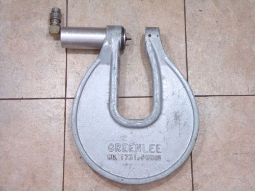 1731 Greenlee One Shot Knockout Hydraulic Punch Driver C Frame 5013265