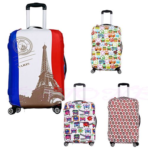 Zipper travel luggage protector elastic suitcase cover dust-proof anti scratch for sale