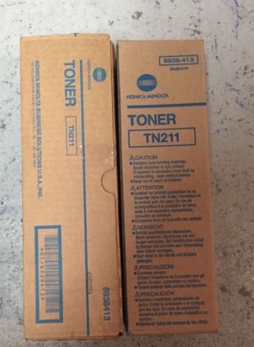 Lot Of 2 Konica Minolta Tn211 Toner