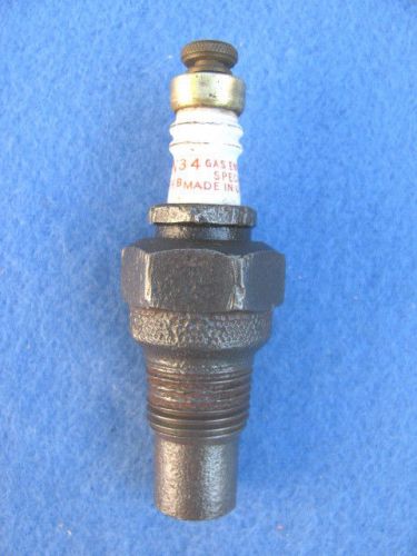 Vintage  1/2 ” pipe, CHAMPION 34B Gas Engine Special, stationary engine spark plug