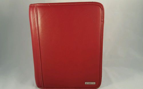 Franklin Covey Red Planner 7 Ring Style #754024 Zip Closure