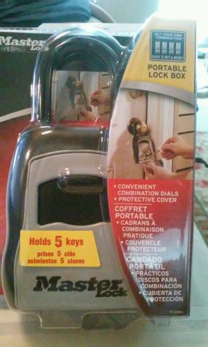 Master Lock Portable Lock Box - Holds 5 Keys *NEW* SEALED* 5400D