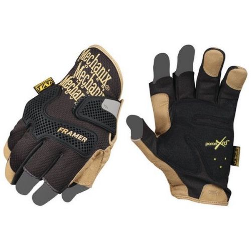 Mechanix Wear CG27-75-012 Men&#039;s Black Commercial Fingerless Framer Gloves - 2XL