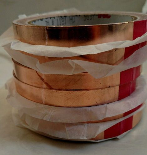 3M 1181 EMI Copper Foil Adhesive Shielding Tape 1/2&#034; x 18 yards - 6Rolls