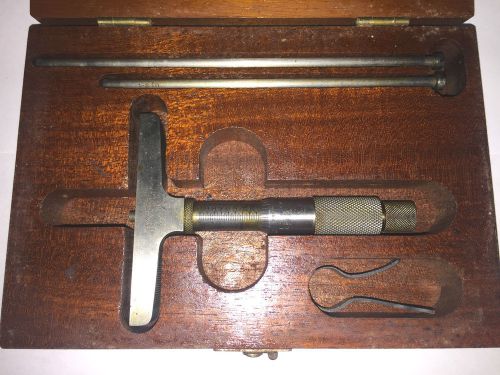 Vintage lufkin no. 513 depth gauge micrometer 0-3&#034; for sale