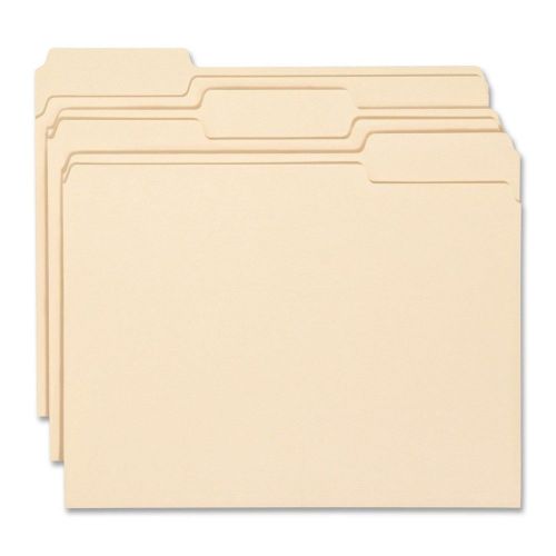 Smead Manila File Folder 1/3-Cut Tab Letter Size Manila 100 per Box (10330)
