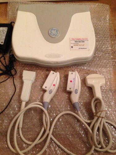 GE LOGIQ Book Portable Ultrasound Unit with 2 Probes OBGYN, Urology, Vascular