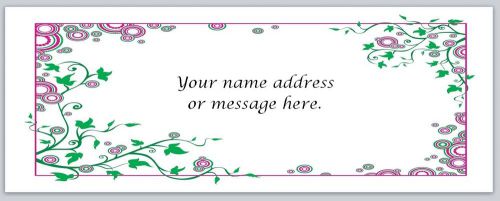 30 Personalized Return Address Labels Flowers Buy 3 get 1 free (bo391)