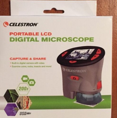 Celestron 3 MP LCD Handheld Digital Microscope Optical Zoom Adjustable LED
