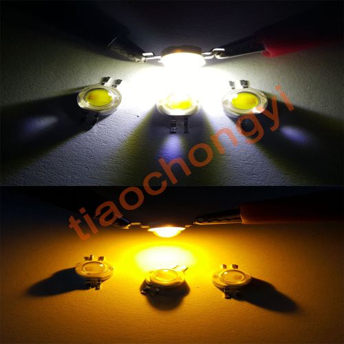 2pcs 2*1W 350mA  High Power 2chip Mixed Color LED Yellow + Cool White led Chip