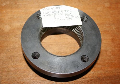 Backplate / Adapter for Lathe Chuck or Faceplate 2 1/4 8tpi