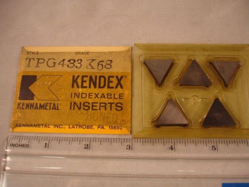 TPG 433 K68 KENNAMETAL Carbide  Inserts (5pcs) New&amp;Original