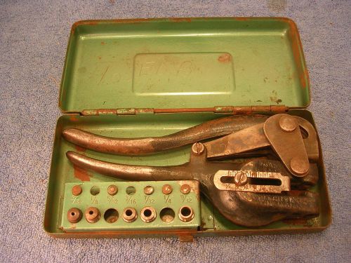 VINTAGE WHITNEY NO 5 JR. HAND PUNCH SHEETMETAL FABRICATION NR!