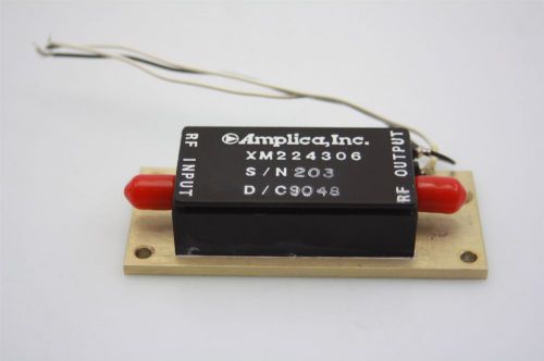 Amplica RF Microwave Power Amplifier 5.2-6.2GHz 9dBm 38dB gain  TESTED