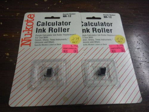Nukote Calculator Ink Roller Lot of 6. NR-42, NR42-2, NR-12