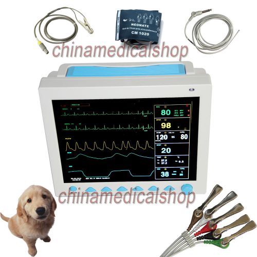 Portable 12.1&#034; Veterinary patient monitor 6 parameters 100% Warranty US seller