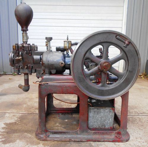 Rare running 2 1/2hp kewanee hit &amp; miss gas engine water pump (with video) l@@k! for sale