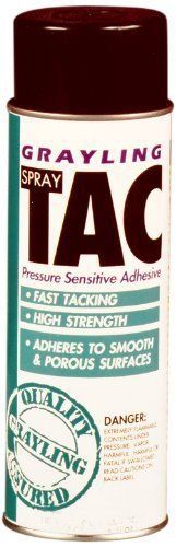 Grayling 4320 tac spray adhesive  12 oz can (case of 12) for sale