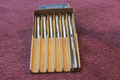 SET of 7 WINTER BROS 1/2-13NC HS HAND TAPS in WOOD CARRIER