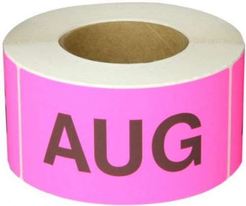Tape logic dl6842 pre-printed months of the year inventory rectangle label, aug for sale