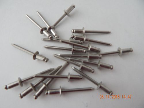 STAINLESS STEEL POP RIVETS  6-4. 20 PCS.NEW