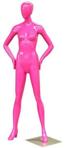 Mannequin - Fiberglass Abstract Female Mannequin  Pink