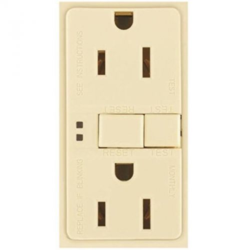 Almond 15 A 125V Gfci Self-Test Duplex Receptacle Cooper Wiring SGF15A