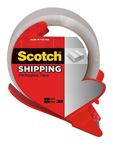 Scotch Shipping Packaging Tape with Dispenser, 1.88-Inches x 84.2-Yards