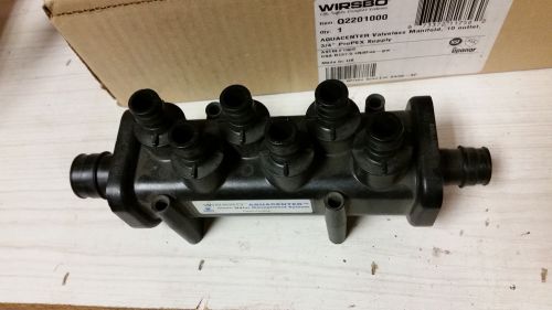 Wirsbo Aquacenter Valveless Manifold 6 Outlet 3/4&#034; Propex Fitting Setup