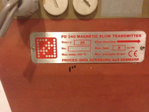 Process Data Silkeborg PD340 Flow Transmitter Size C25