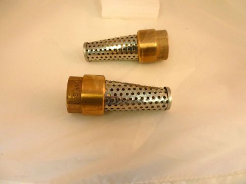 1&#034; npt bronze 200 psi foot valve w/s.s. screen. bur-cam 750756 wayne flotec c207 for sale