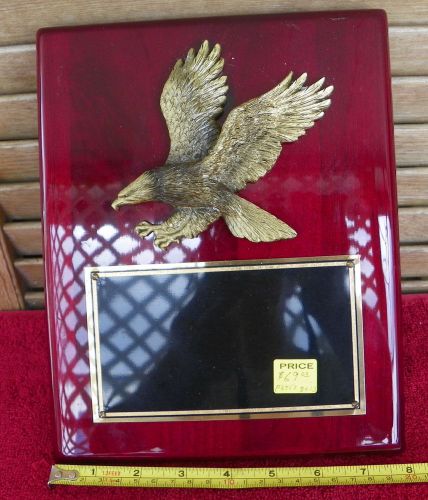 Trophy Shop Estate 10 x 8&#034; Eagle Wall PLaque Old Stock Blank 4 Engraving Gift
