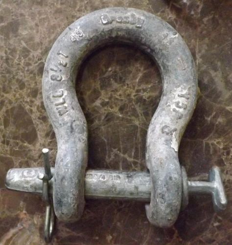 Crosby wll 8 1/2 t 1&#034; pin anchor shackle usa for sale