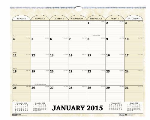 House of Doolittle Marble Wall Calendar 14 7/8 x 12 Inches, 12 Months, January