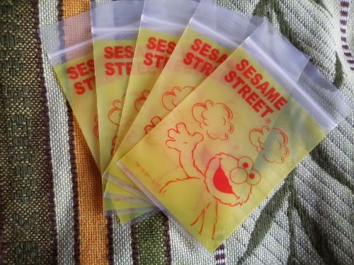 **cute Elmo mini resealable plastic bags 5pcs