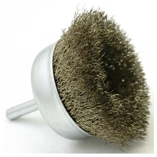 3&#034; cup brush .0118 brass coated wire for sale