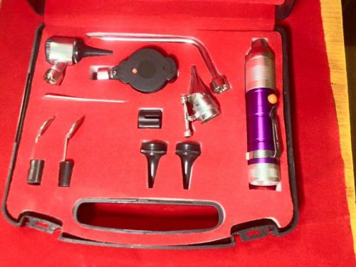 Professional Ophthalmoscope, Otoscope, Nasal Larynx Diagnostic ENT Set