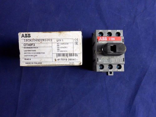 New abb switch-disconnector ot40f3  1sca104902r1001 for sale