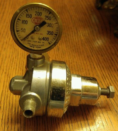 Airco air reduction regulator w/brass guage new york helium #806 8073 for sale