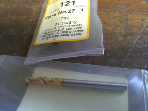 .1440 #27 HSCO TiN STUB DRILL