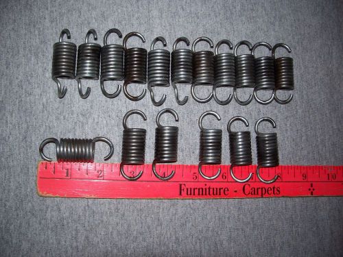 Lot of 17, 2-1/4&#034; x 11/16&#034; Firm Extension Springs, For Sofa Bed &amp; Misc.