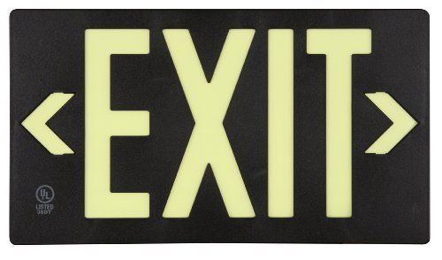 Glo Brite 7062-B 8-3/2-by-15.375-Inch Double Faced Eco Exit Sign with Frame,