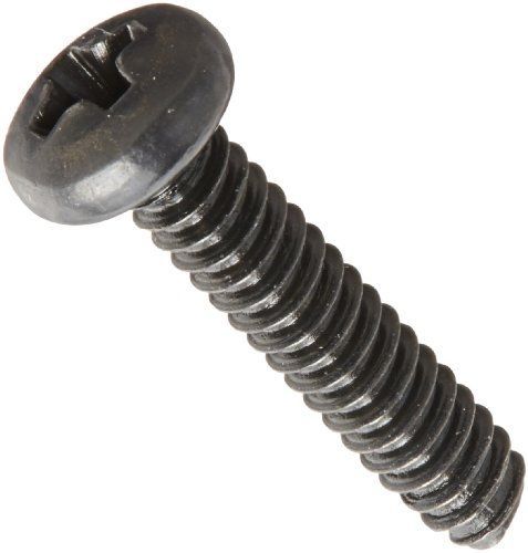 Small Parts Steel Thread Rolling Screw for Metal, Black Oxide Finish, Pan Head,