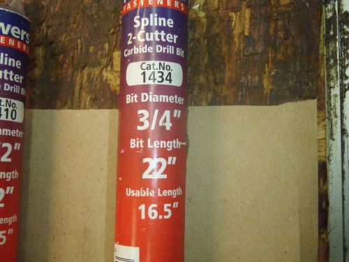 Powers Fasteners Spline 2 Cutter Carbide Tipped Drill 3/4&#034; x 22&#034;