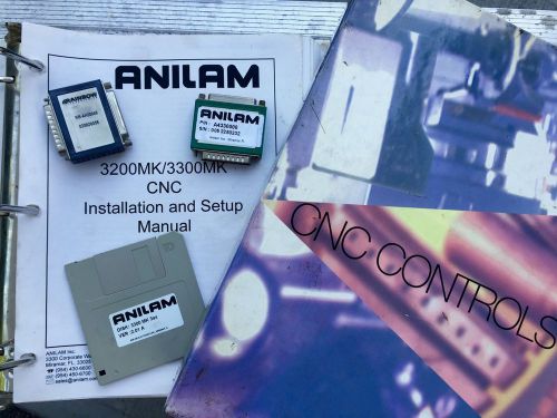 Anilam 3200MK/3300MK manual dongle disk installation setup CNC A433000