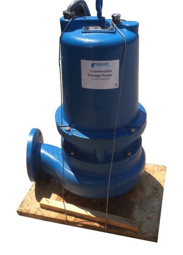 Goulds water technology ws5034d3 submersible sewage pump, 5hp, 460v, 64ft new! for sale