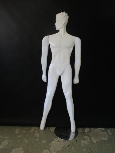 LIFE SIZE 6&#039; FIGURE STATUE MANNEQUIN HUMAN BODY FIGURE ON STAND STATUE PROP